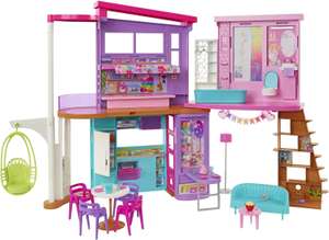 Barbie Malibu opvouwbaar poppenhuis | Inclusief 30 stuks accessoires @ Proshop