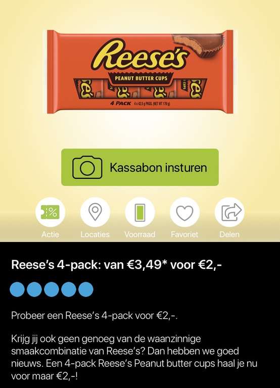 4-pack (4x2) Reese’s Peanut butter cups @ Scoupy