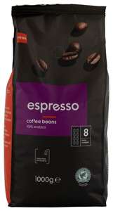 Hema koffiebonen 2 kilo voor €18 en 3 kilo voor €25-,