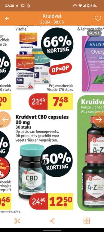 Kruidvat CBD capsules 20 mg 30 stuks
