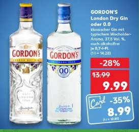 [GRENSDEAL] Kaufland Gordon's London Dry Gin en overige drank!