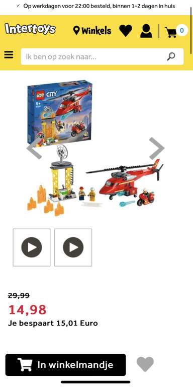 LEGO CITY reddingshelikopter 60281 (lokaal)