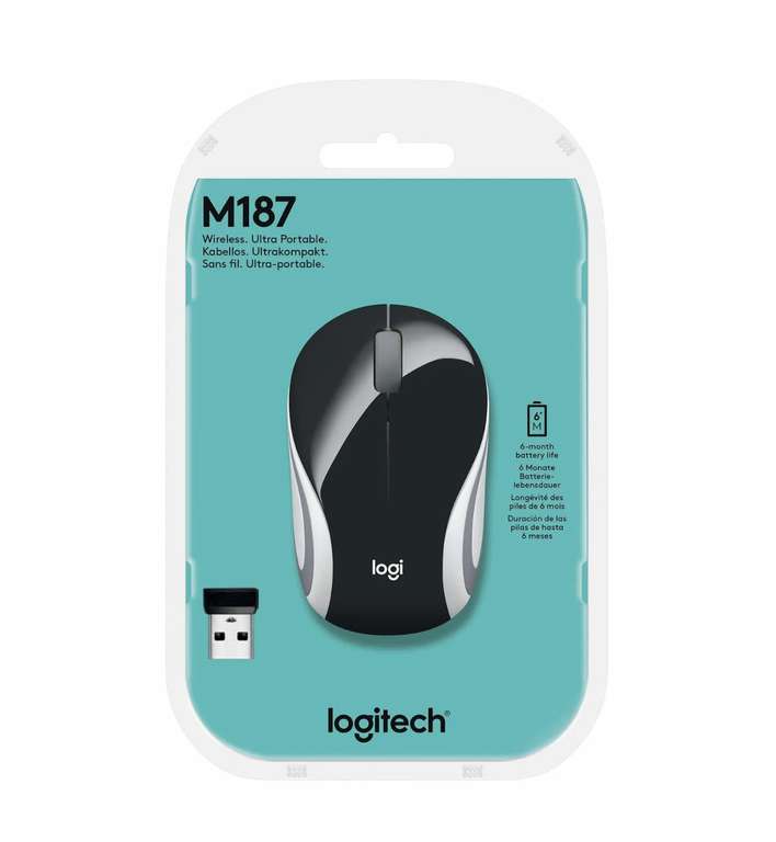 Logitech M187 Draadloze mini muis @ Amazon.nl