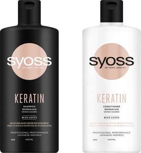 Syoss shampoo en conditioner 4 voor €10,-