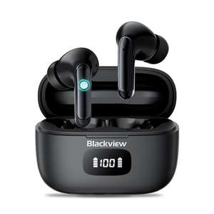 Blackview AirBuds 8 Bluetooth 5.3, dual noise cancelling, in-ear, touch-sensoren, in-ear , 56 uur, led-display @Amazon.DE