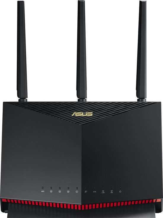 ASUS RT-AX86U - Gaming Router - AiMesh - Wifi 6 - AX- Zwart