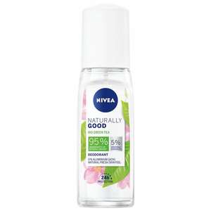 5 stuks Nivea Naturally Good Deodorant Spray @Kruidvat