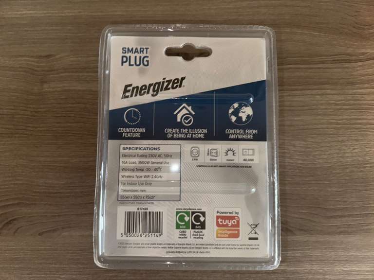 Energizer Smart Wifi Plug