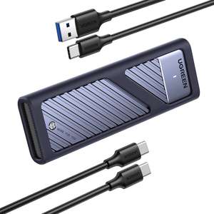 UGREEN M.2 NVME SATA USB 3.2 Gen 2 10 Gbps SSD Behuizing voor €27,99 @ Amazon.nl