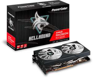 PowerColor Radeon RX 6600 Hellhound - 8GB + 1 maand game pass @Proshop