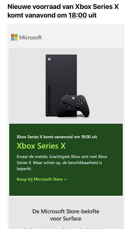 Nieuwe voorraad van Xbox Series X komt vanavond om 18:00 uit