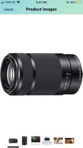 Sony F4.5-6.3 / 55-210 mm E-Mount Tele-Zoom Lens, zwart