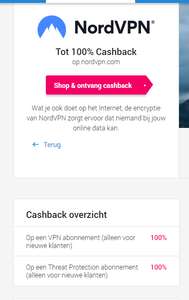 100% cashback voor nieuwe klanten @NordVPN