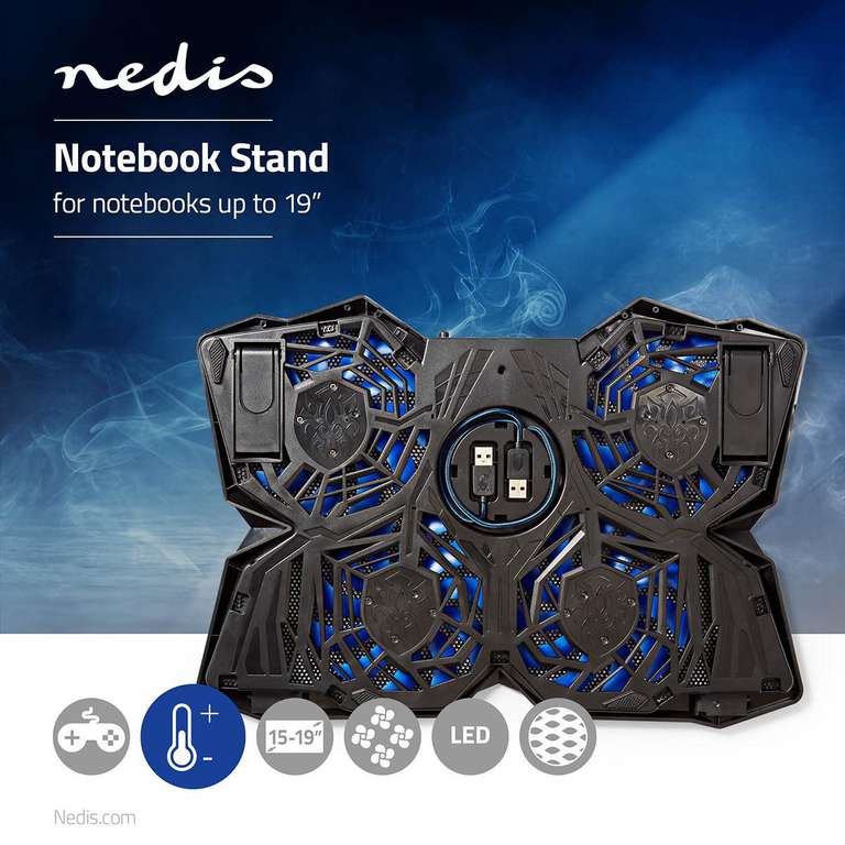 Nedis Gaming Notebook Koeler voor €21,99 (voor nieuwe klanten €16,99) @ Ochama