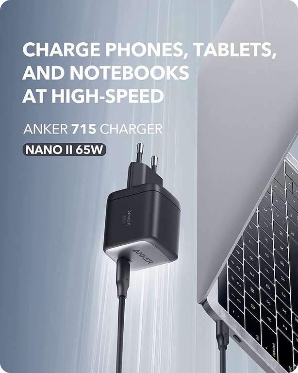 Anker Nano II 65w GAN usb-c snellader