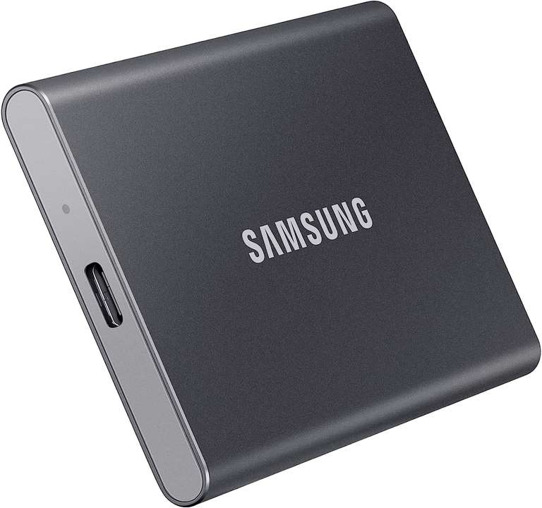 Samsung T7 Portable SSD - 2 TB - USB 3.2 Gen.2 External SSD Titanium Grey voor €128,99 (prijs na €5 december korting)