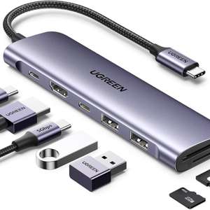 Revodok 7-in-1 USB-C Hub UGREEN voor €26,77 @ Amazon NL