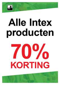 Alle Intex producten met 70% korting bij Frans de Witte