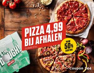 25cm pizza voor €4,99 bij afhalen (geselecteerde vestigingen)