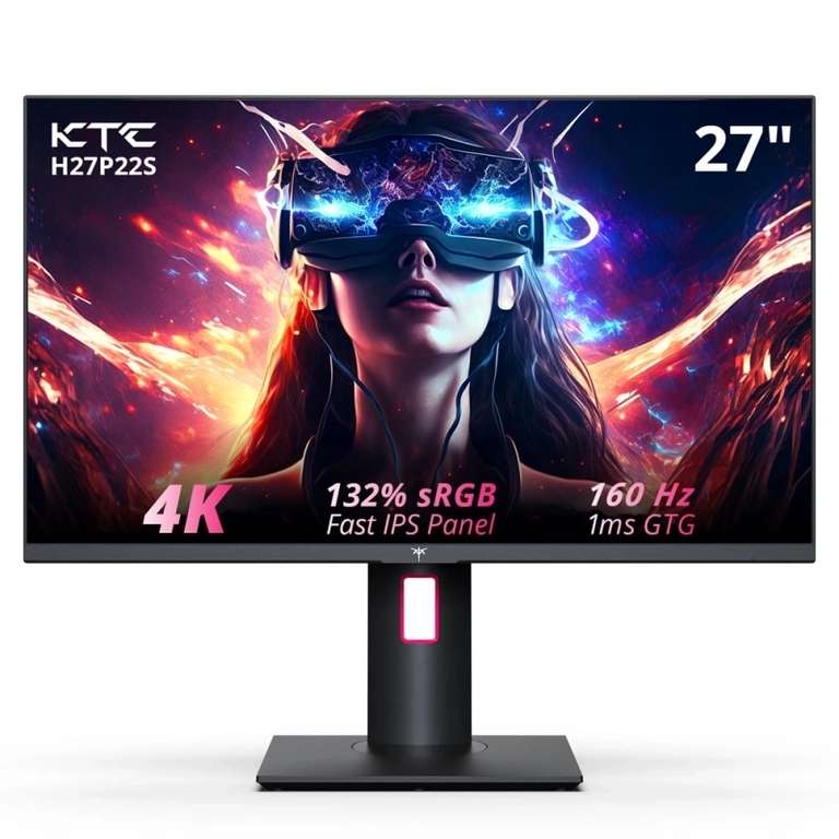 KTC H27P22S 27'' Gaming monitor (160Hz / 4k / 1ms / Fast IPS) voor €359 @ Geekmaxi