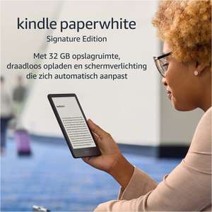 Kindle Paperwhite Signature Edition met 32GB opslag en draadloos opladen (Prime)