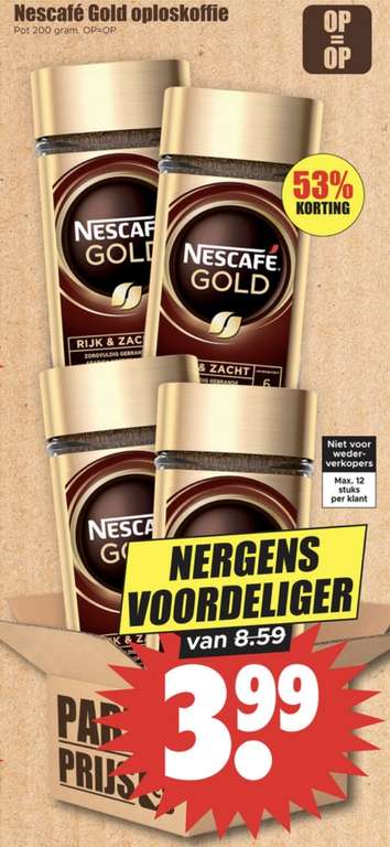 Nescafe gold oploskoffie