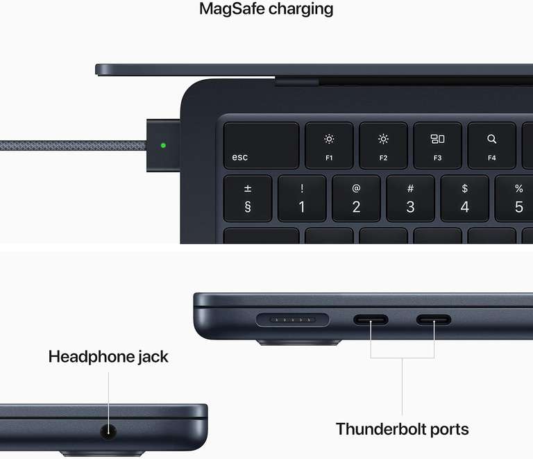 Apple MacBook Air 2022 M2 8-core, 16GB/256GB – Middernacht bij