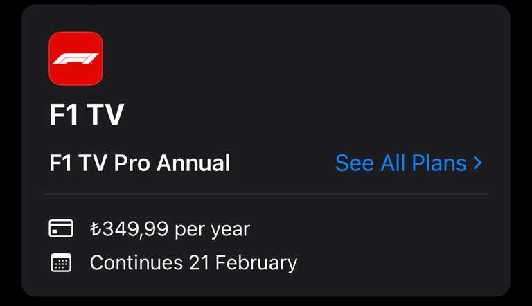 F1TV Pro 11 euro per jaar (lees omschrijving)