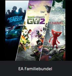 EA PS4 Familiebundel met Need For Speed, Plants vs. Zombies Garden Warfare 2 & Unravel