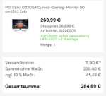 MSI Optix G32CQ4 - QHD VA Curved 165Hz Gaming Monitor - 32 Inch - 1ms