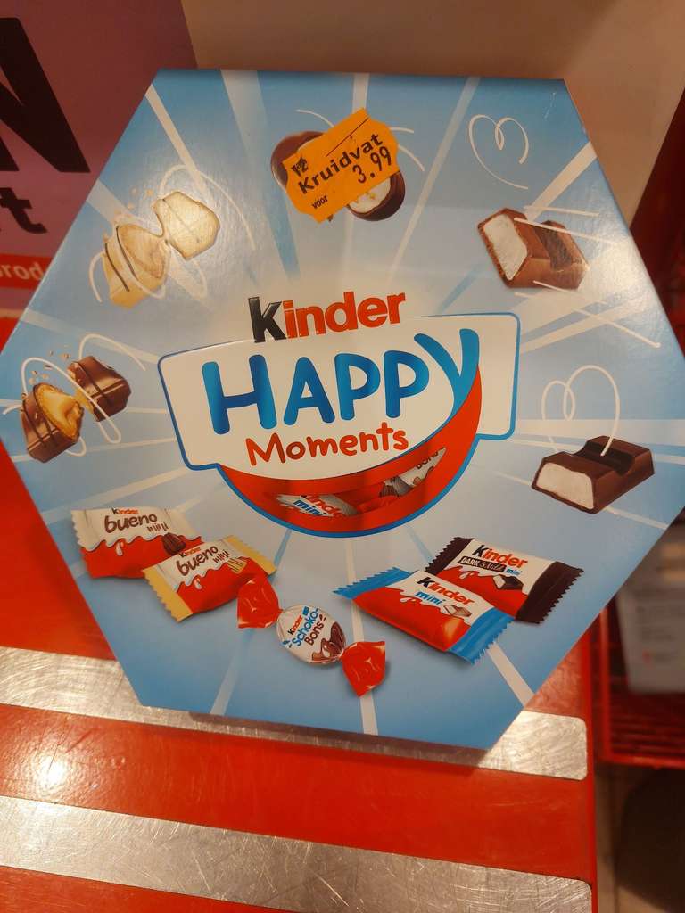 Kruidvat kinder happy moments mix 1+1 gratis