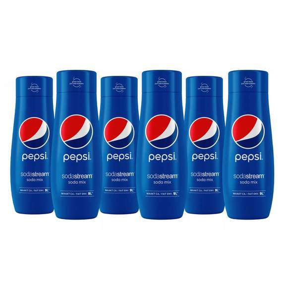 6x Soda Stream siroop voor €13,99 keuze uit o.a. Pepsi, Mirinda en 7-up @ SodaStream Store