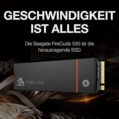 Seagate FireCuda 530, 1 TB (of 2 TB), Heatsink, PS5 compatible