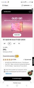 Samsung QE1 55" QLED 4K SmartTV voor 599,- (549 na inruil oude TV @ Samsung