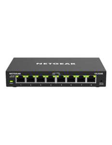 NETGEAR GS308E Managed 8-poorts Netwerk Switch Gigabit Ethernet (10/100/1000) Zwart