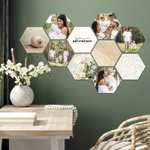 Hexagon met eigen foto - 10 stuks á 22x19 cm voor €28,81 inclusief verzending