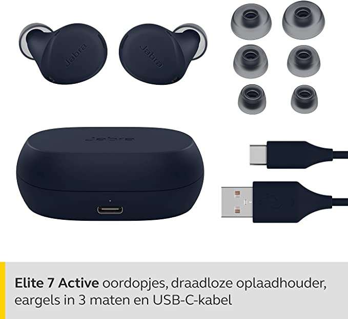 Jabra Elite 7 Active in-ear Bluetooth-oordopjes Blauw
