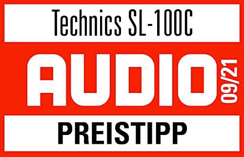 Technics SL-100C Platenspeler | Directe Aandrijving | AT-VM95C pick-up | Autolift | 3 Snelheden | Stofbescherming | PHONO-kabel
