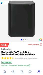 Brabantia Bo Touch bin afvalbak 2x 30 liter