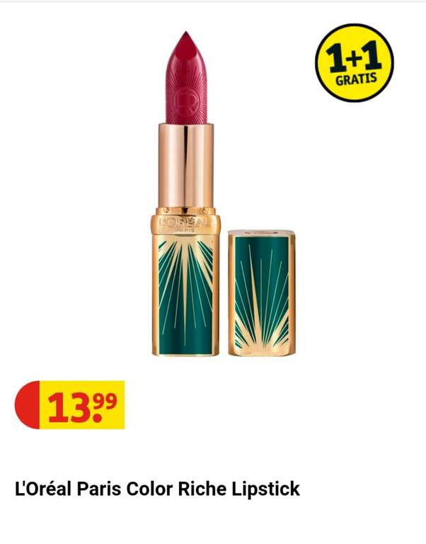 (Kruidvat) gratis Color Riche lipstick t.w.v. 13.99 bij aankoop van 2 actieproducten
