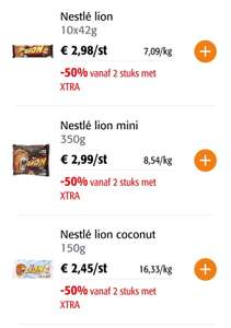 [GRENSDEAL COLRUYT BELGIË] Lion & KitKat 50% korting vanaf 2 stuks