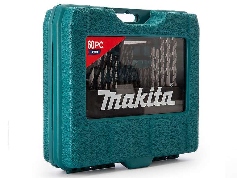Makita 60-delige Pro Boor- en Bitset in koffer voor €15,95 @ iBOOD