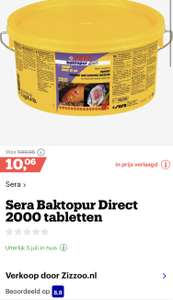 [bol.com externe verkoper] Sera Baktopur Direct 2000 tabletten €10,06