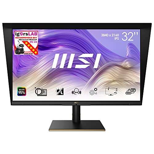 Amazon.de lentedeal: MSI Summit MS321UP 32 inch 4K high end monitor