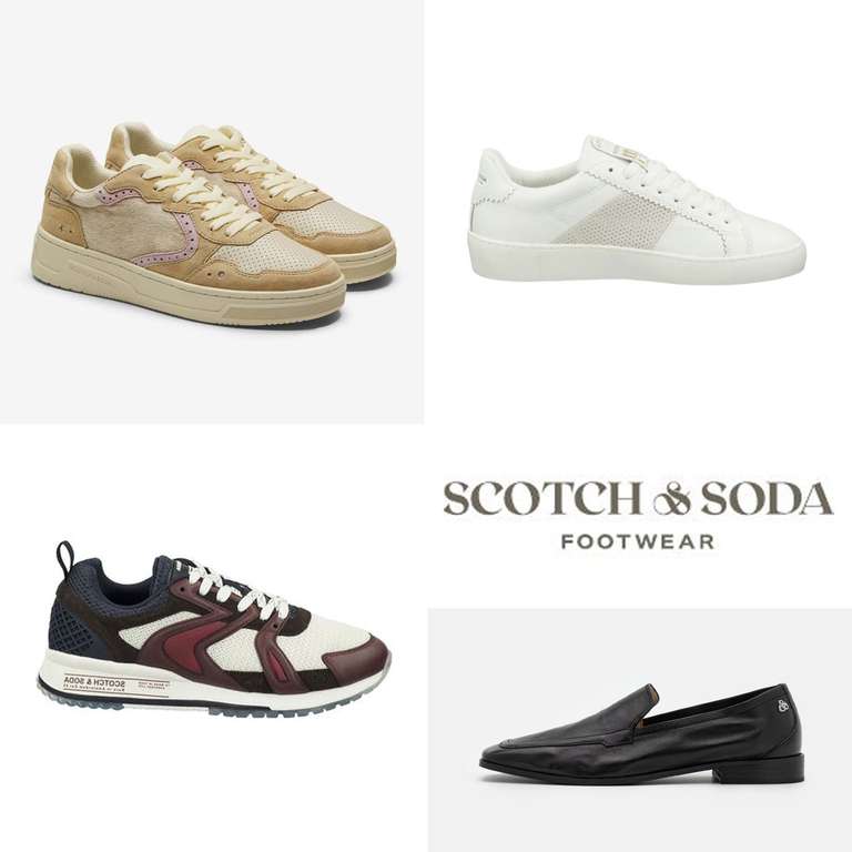 Scotch & Soda schoenen + sneakers: 80% korting + gratis verzending (175+ modellen va €5,99)