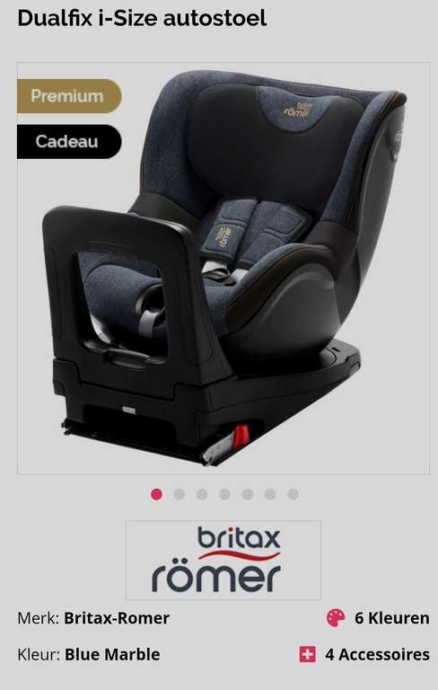 Britax Römer Dualfix Isize - autostoel - premium + free gift mirror