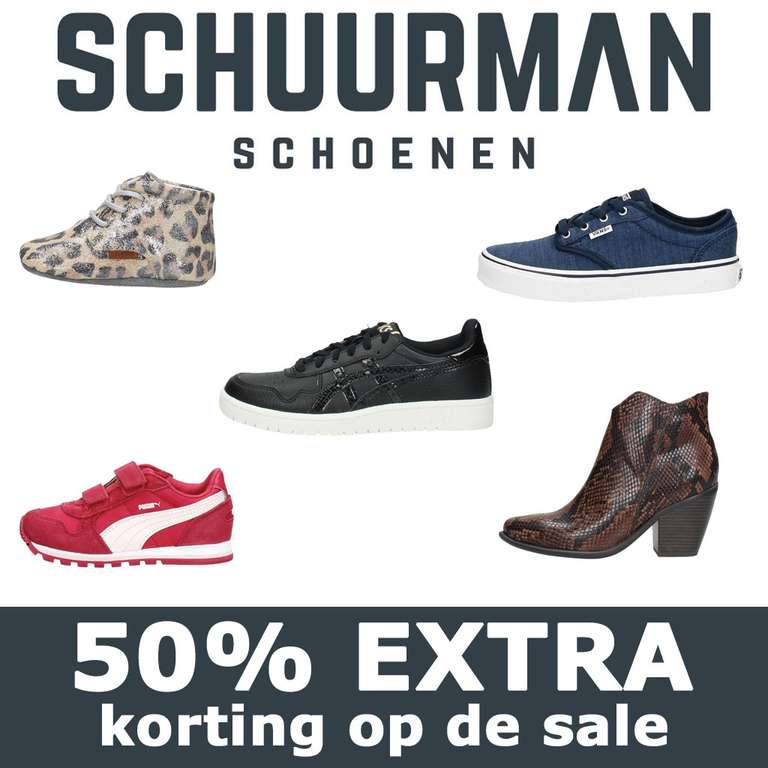Schoenen 50% extra korting - o.a. NIKE | adidas | VANS | al vanaf €2,49