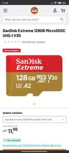SanDisk Extreme 128GB MicroSDXC UHS-I