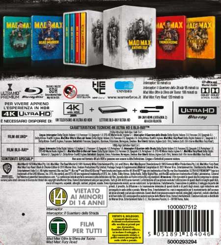 Mad Max Anthology Steelbook (4K Ultra HD + Blu-Ray)
