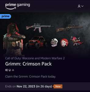 [PRIME] Call of Duty: Grimm: Crimson Pack (Warzone/MW2)